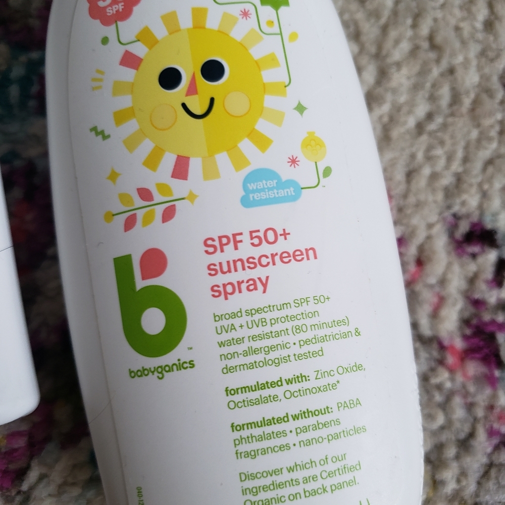 Babyganics Sunscreen & Insect Repellant All Natural NEW - Picture 2 of 4